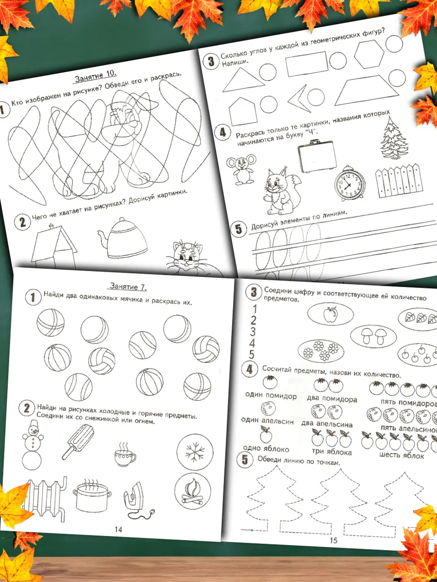 30 занятий 5 лет. Рабочие тетради