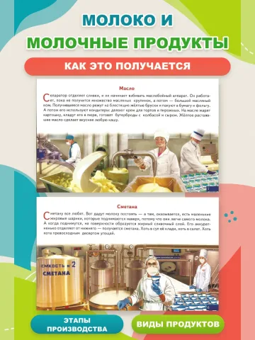Карточки Как получаются молочные продукты