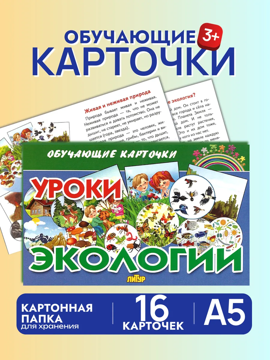 Уроки экологии. Набор карточек